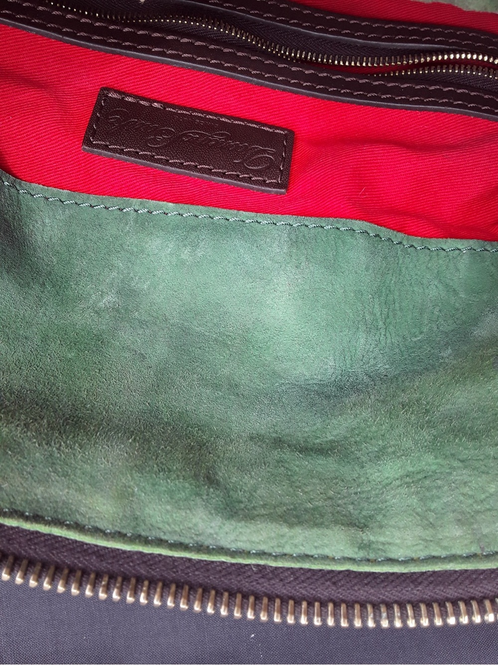 Dooney Bourke Exotic Ostrich Florentine Satchel Leather Large Bag Caramel Brown - Picture 3 of 7